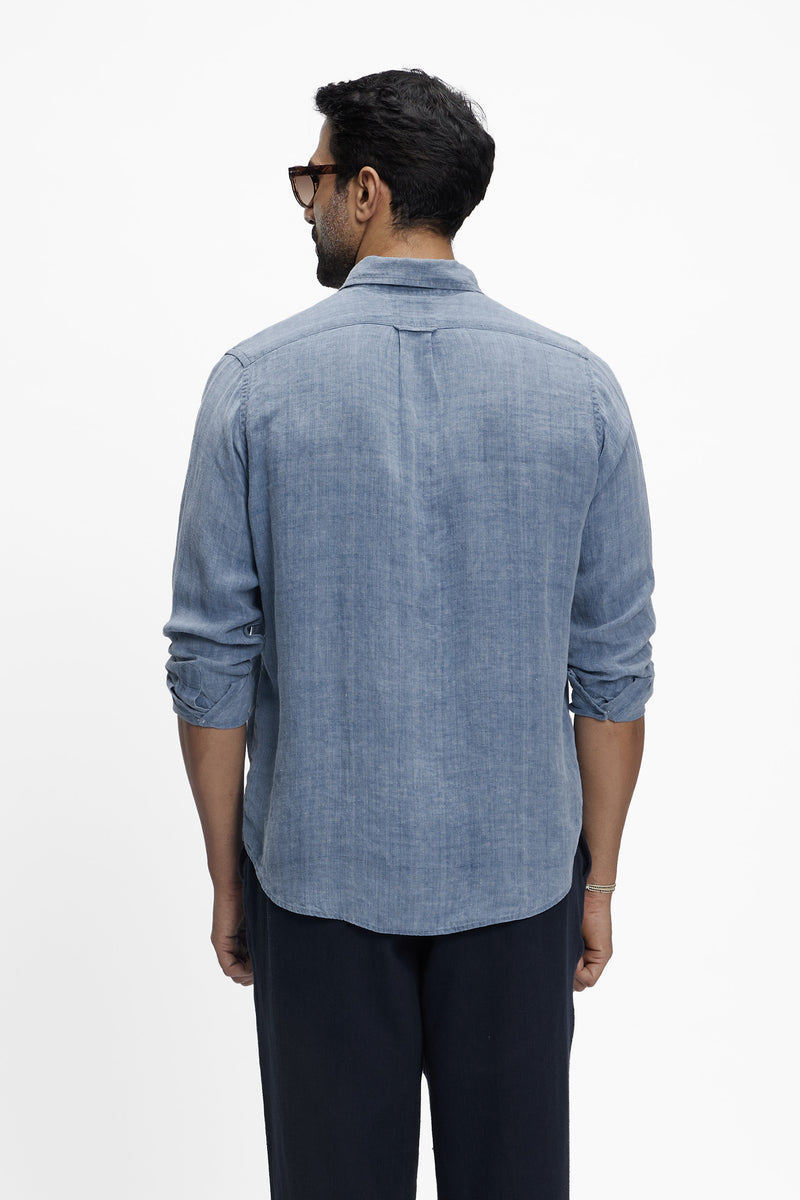 Zama (100% Indigo Linen)