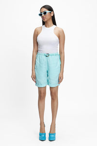 Seasee Aurora Sky Women's Smart Fit Linen Shorts