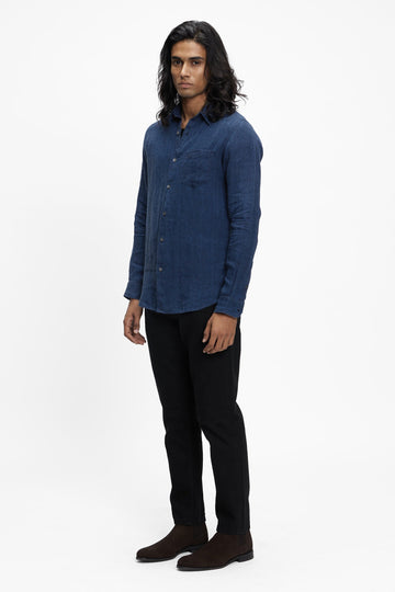 Titan (100% Indigo Linen) Eclipse Blue S
