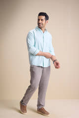 Lago Long Sleeve Collar Shirt — Pastel Green