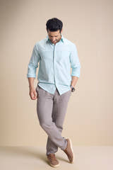 Lago Long Sleeve Collar Shirt — Pastel Green