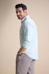 Lago Long Sleeve Collar Shirt — Pastel Green