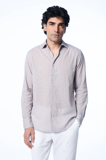 Harrison Ls Khadi Breton Stripe Charcoal s