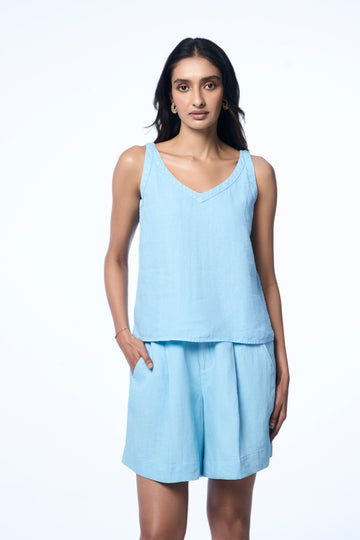 Brooke Linen Sea Foam