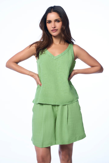 Brooke Linen Mint Green