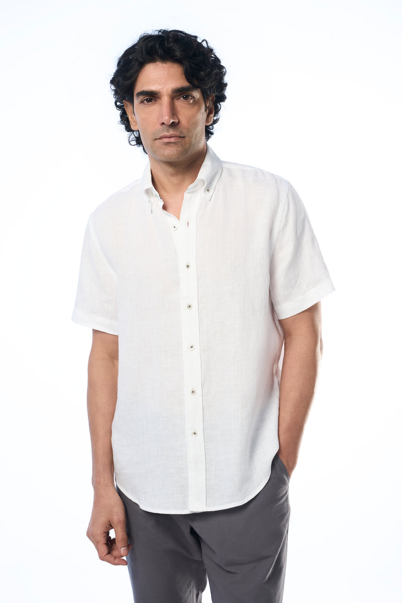 Carlos SS Linen White s