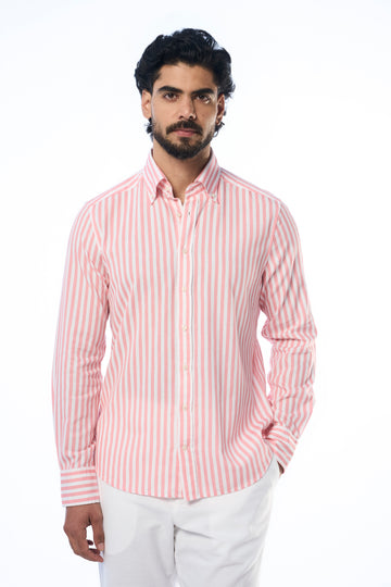 Danny Ls Khadi Preppy Stripe Coral s