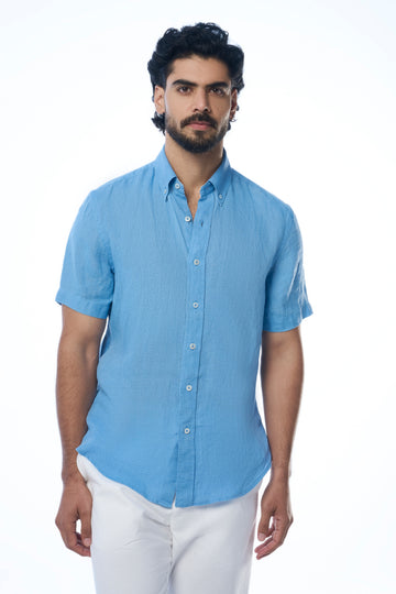 Carlos SS Linen Athena Blue s