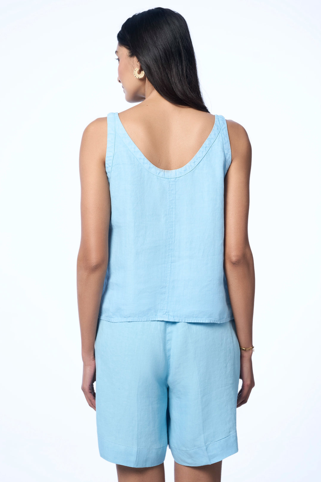Brooke Linen Sea Foam Women's Smart Fit Tops