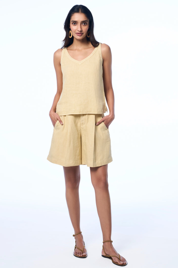 Brooke Linen Shell Women's Smart Fit Tops