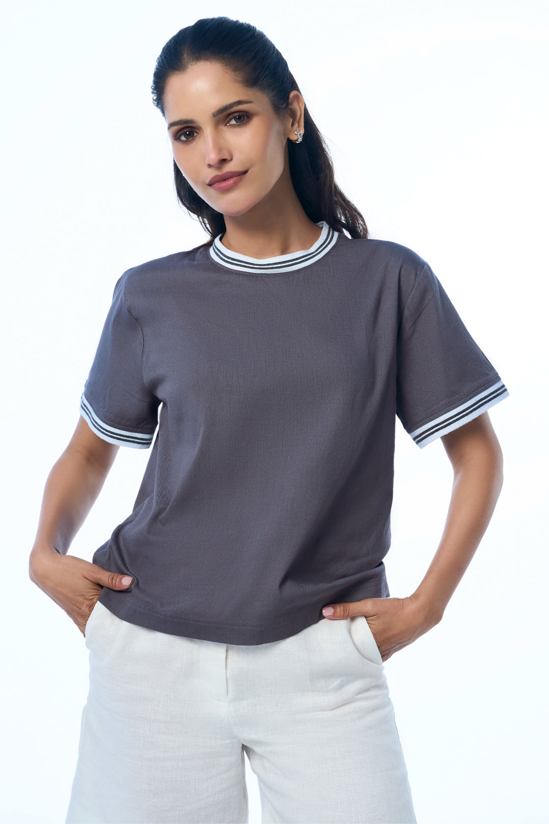 Cela Club Khadi Titanium Women's Relaxed Fit T-Shirt