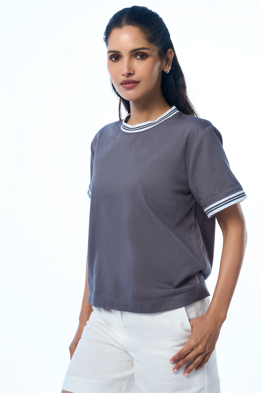 Cela Club Khadi Titanium Women's Relaxed Fit T-Shirt