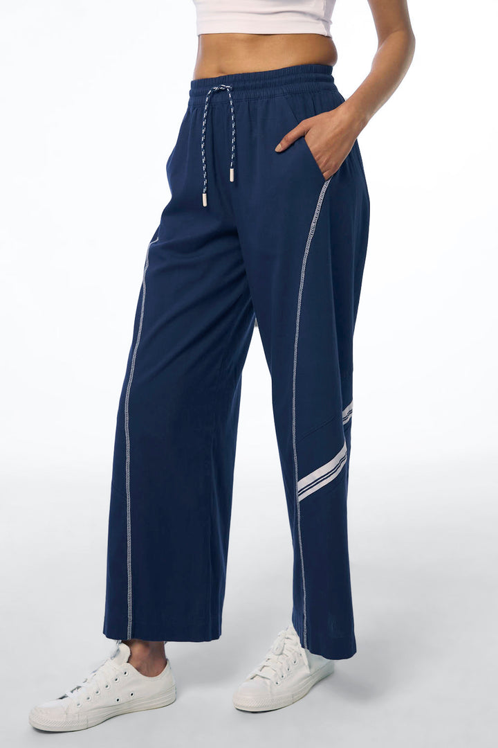 Carrie Khadi Sunset Navy Women's Smart Fit Pants