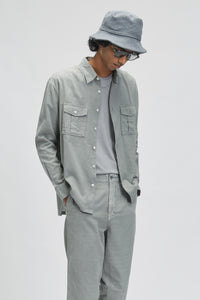 Bellatrix Charcoal Men's Resort Fit Khadi Shirt