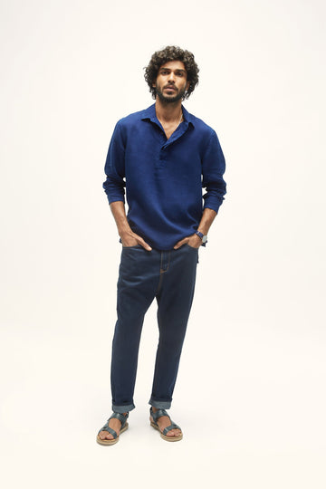 Azores (100% Linen) Blue XS