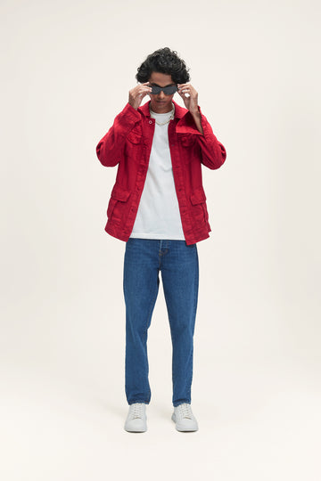Europa (100% Linen) Red