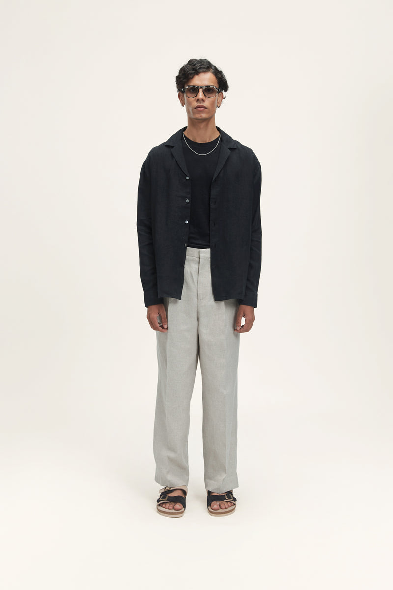 Pegasus (100% Linen) Black