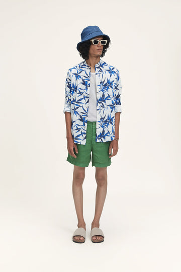 Puck Mens Khadi Shirt Apollo Print
