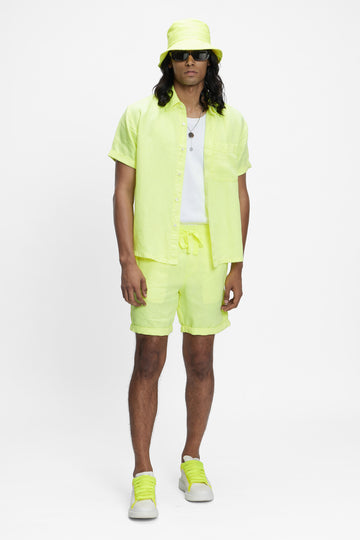 Coast Linen Shirt Aurora Yellow
